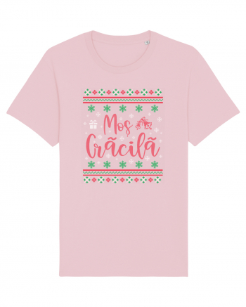 În stil ugly sweater - Moș Crăcilă Cotton Pink