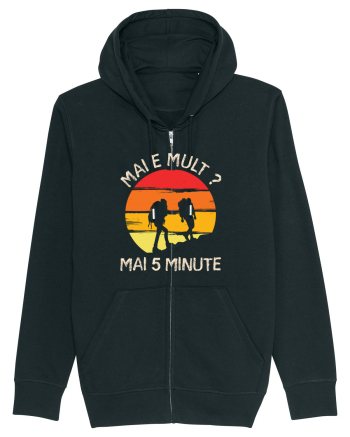 Mai e mult, mai 5 minute - retro sunset Black