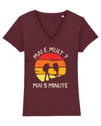 Mai e mult, mai 5 minute - retro sunset Burgundy