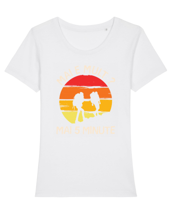Mai e mult, mai 5 minute - retro sunset White