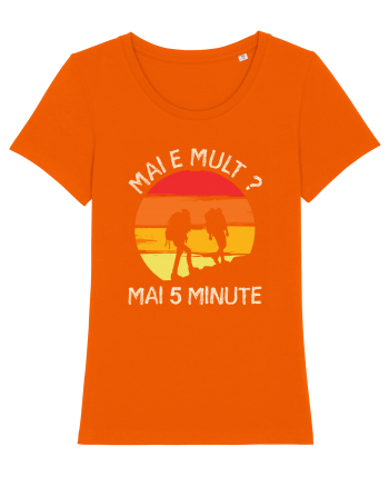 Mai e mult, mai 5 minute - retro sunset Bright Orange