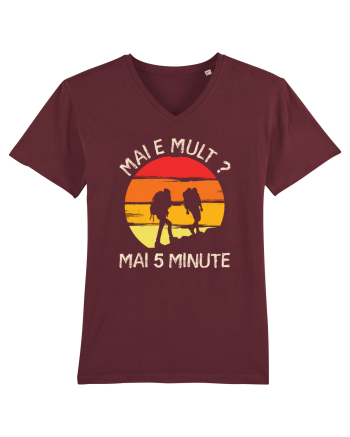 Mai e mult, mai 5 minute - retro sunset Burgundy