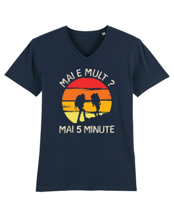 Mai e mult, mai 5 minute - retro sunset French Navy