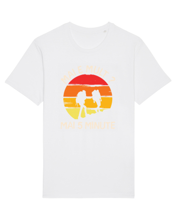 Mai e mult, mai 5 minute - retro sunset White