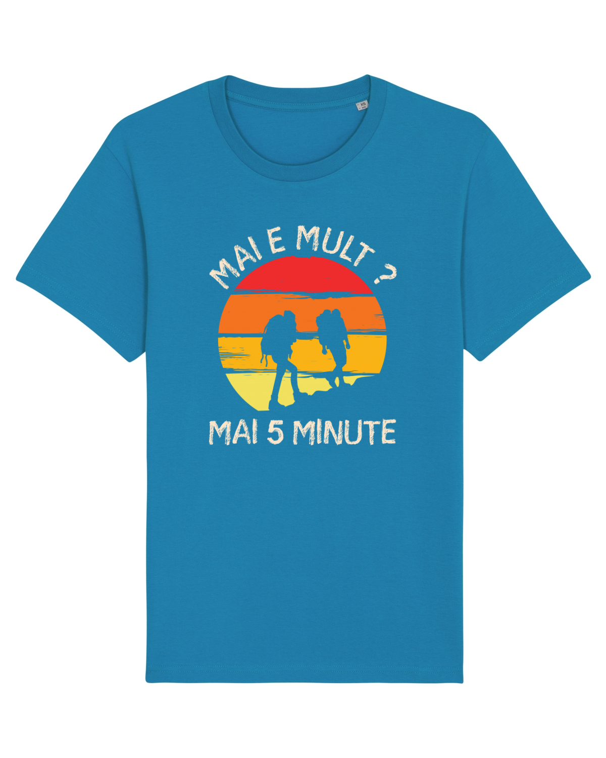Tricou mânecă scurtă Unisex Rocker Azur