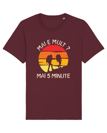Mai e mult, mai 5 minute - retro sunset Burgundy
