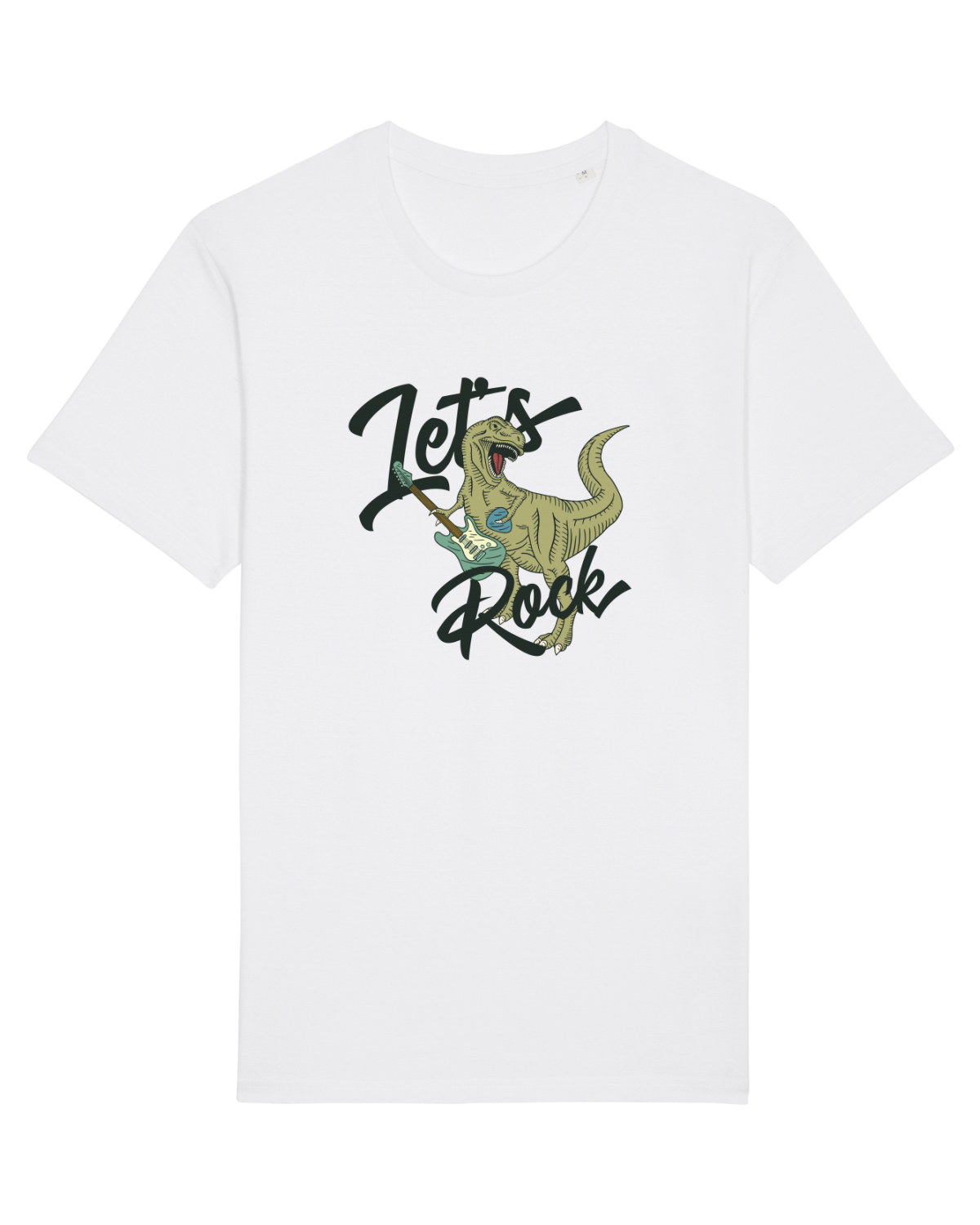 Tricou mânecă scurtă Unisex Rocker White