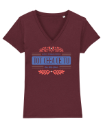 Ce NU spui Tricou mânecă scurtă guler V Damă Evoker