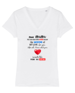 Dear Mama Tricou mânecă scurtă guler V Damă Evoker