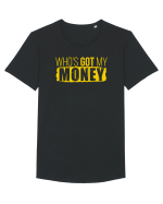 Who's got my money Tricou mânecă scurtă guler larg Bărbat Skater