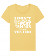 TENNIS Tricou mânecă scurtă guler larg fitted Damă Expresser