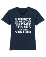 TENNIS Tricou mânecă scurtă guler V Bărbat Presenter