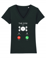 GYM Tricou mânecă scurtă guler V Damă Evoker