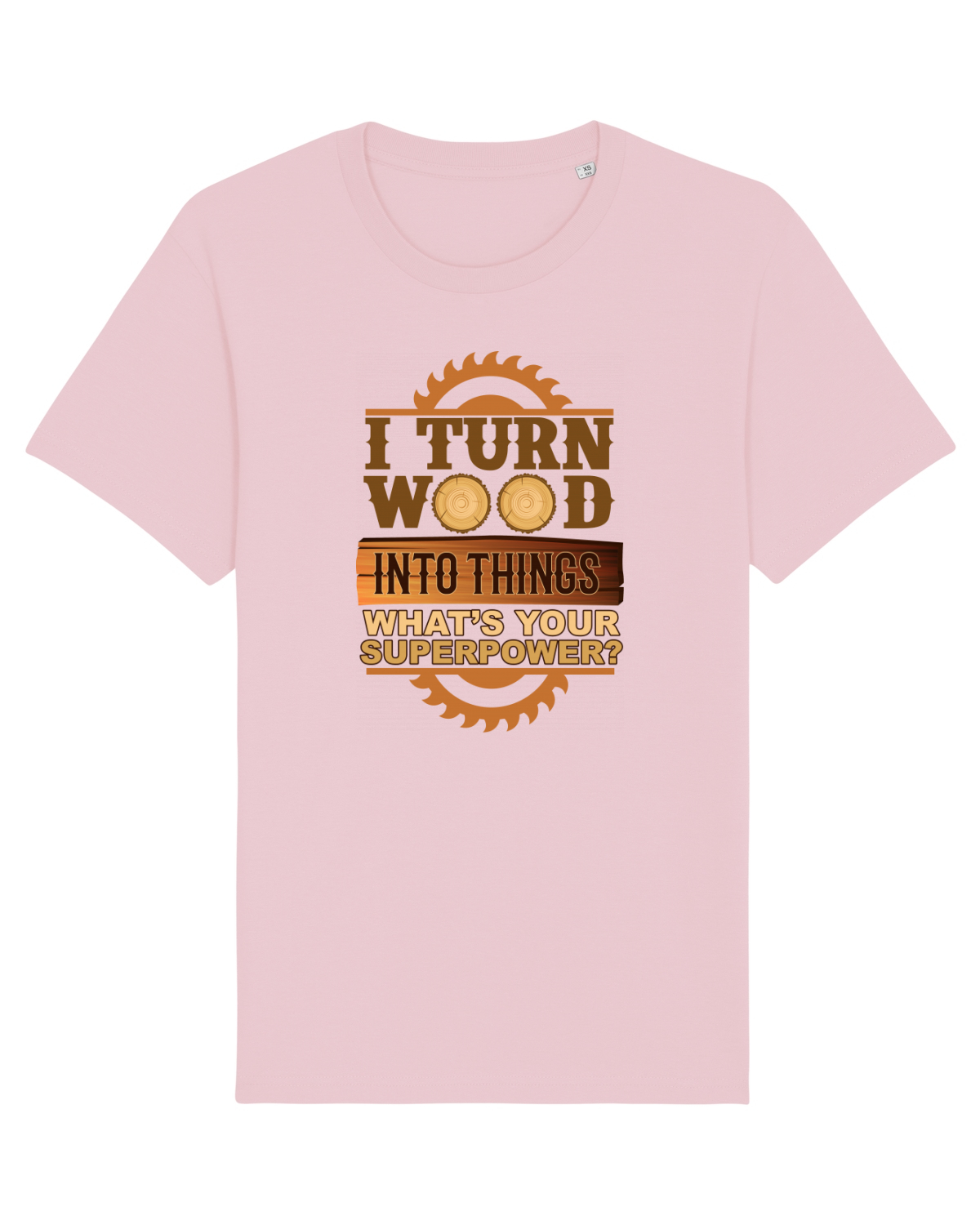 Tricou mânecă scurtă Unisex Rocker Cotton Pink