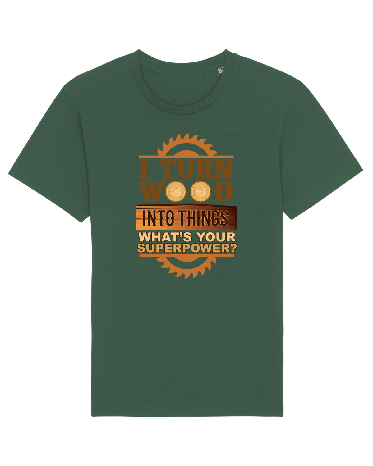 Tricou mânecă scurtă Unisex Rocker Bottle Green