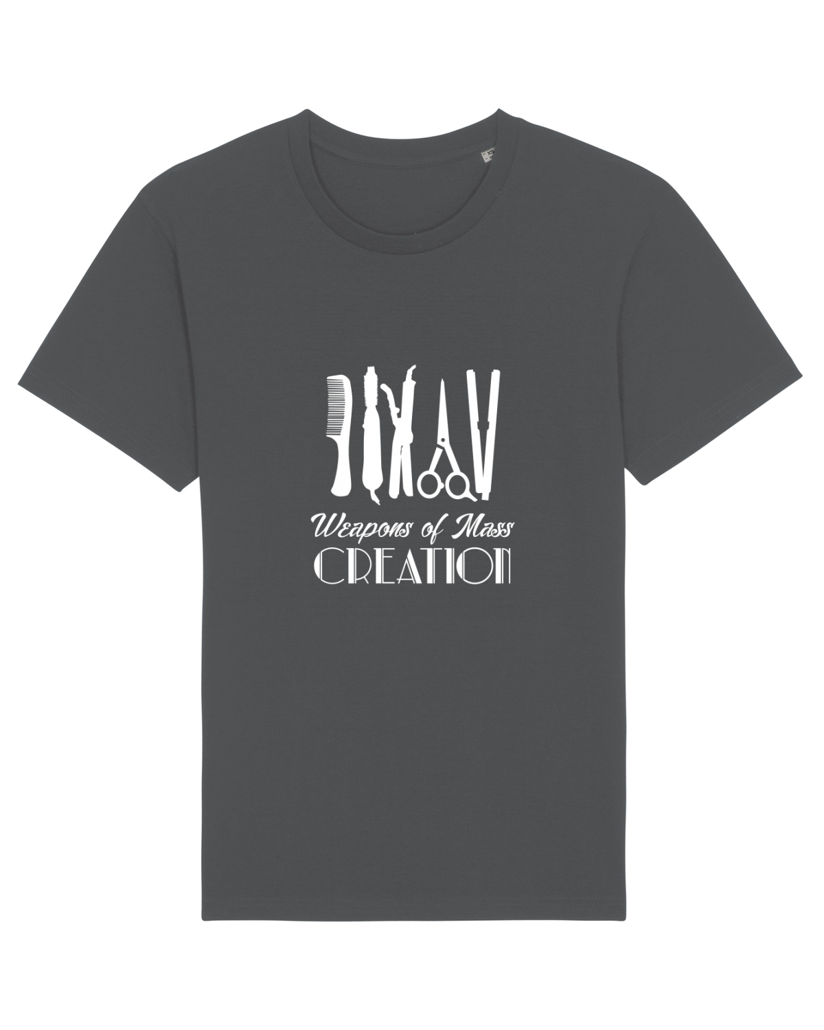 Tricou mânecă scurtă Unisex Rocker Anthracite