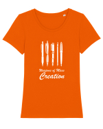 WRITER Tricou mânecă scurtă guler larg fitted Damă Expresser