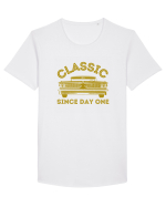 Masina Retro Clasica Tricou mânecă scurtă guler larg Bărbat Skater