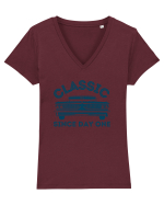 Masina Retro Clasica Tricou mânecă scurtă guler V Damă Evoker