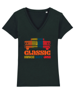 Masina Retro Clasica Tricou mânecă scurtă guler V Damă Evoker