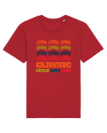Masina Retro Clasica Tricou mânecă scurtă Unisex Rocker