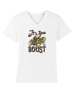 It's time to Boost Turtle Tricou mânecă scurtă guler V Bărbat Presenter