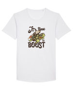 It's time to Boost Turtle Tricou mânecă scurtă guler larg Bărbat Skater