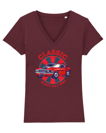 Masina Retro Clasica Burgundy