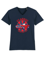 Masina Retro Clasica Tricou mânecă scurtă guler V Bărbat Presenter