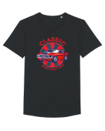 Masina Retro Clasica Tricou mânecă scurtă guler larg Bărbat Skater