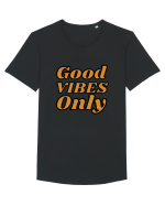 Good Vibes Only Tricou mânecă scurtă guler larg Bărbat Skater