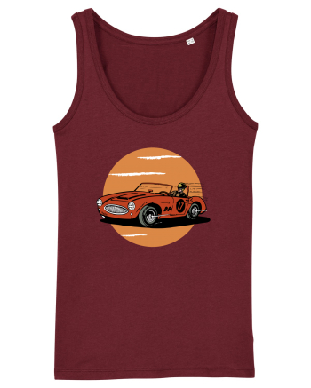 Retro Racing Burgundy