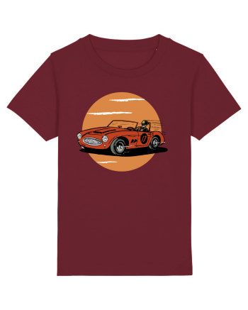 Retro Racing Burgundy