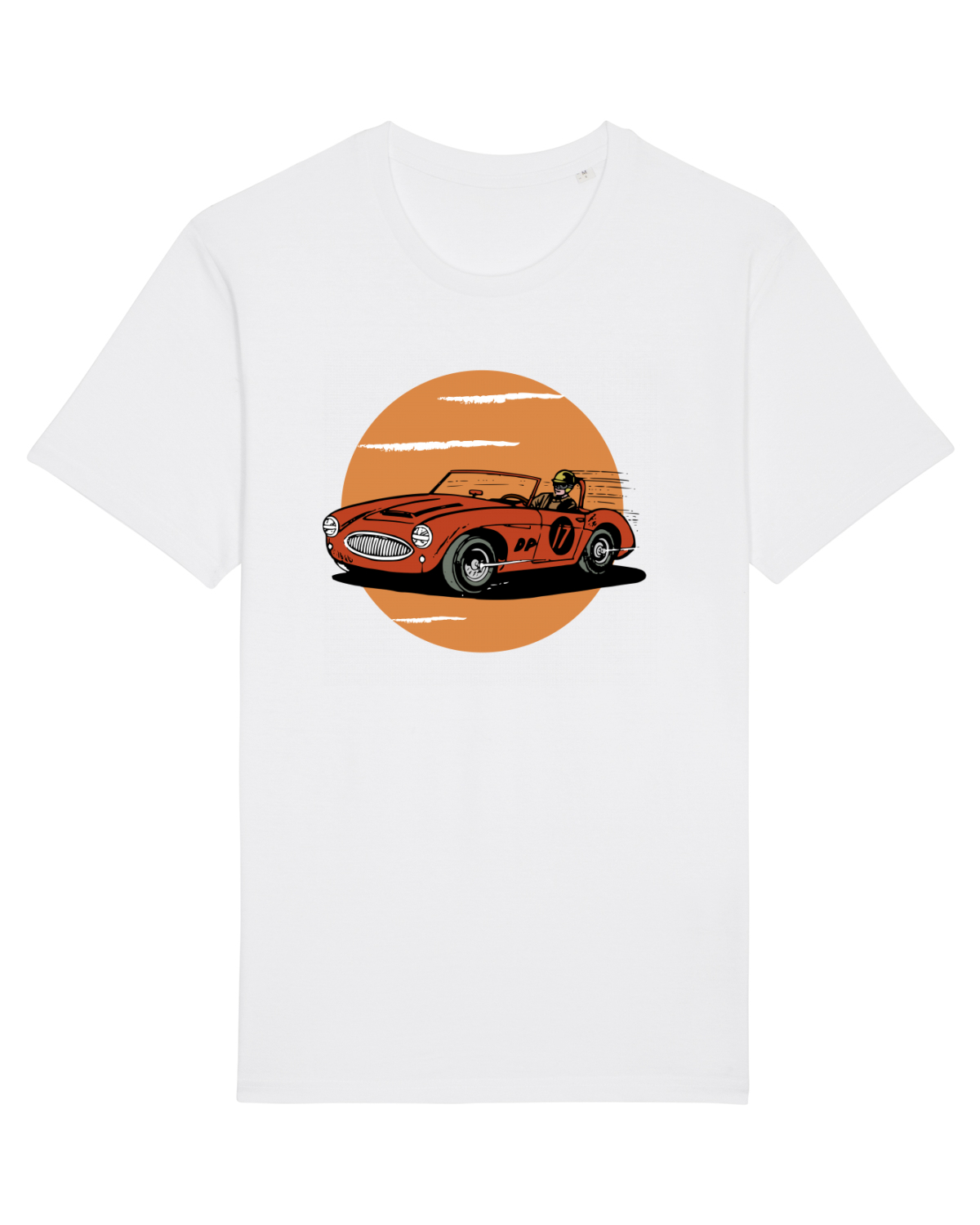 Tricou mânecă scurtă Unisex Rocker White