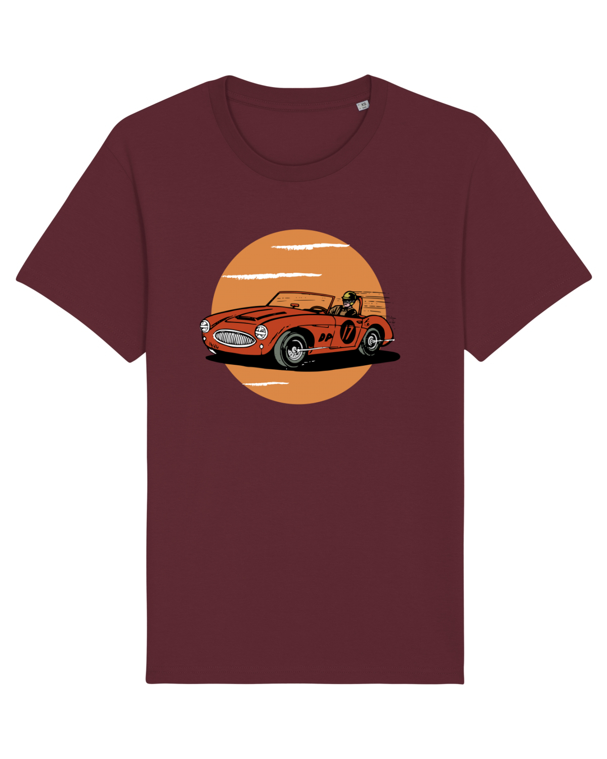 Tricou mânecă scurtă Unisex Rocker Burgundy