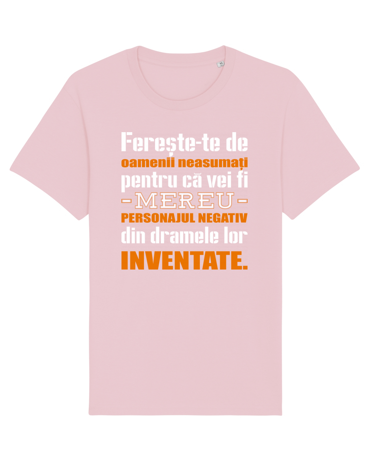 Tricou mânecă scurtă Unisex Rocker Cotton Pink