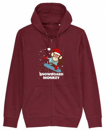 Snowboard Monkey Burgundy