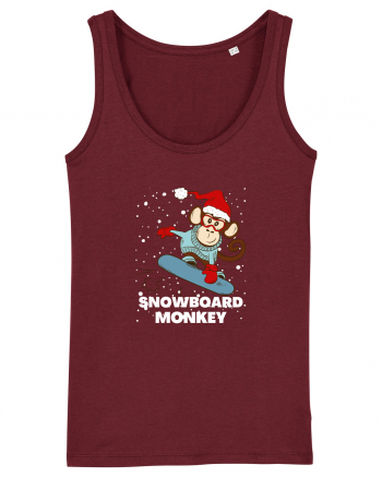 Snowboard Monkey Burgundy