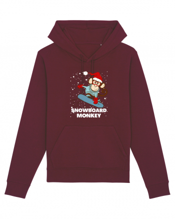 Snowboard Monkey Burgundy