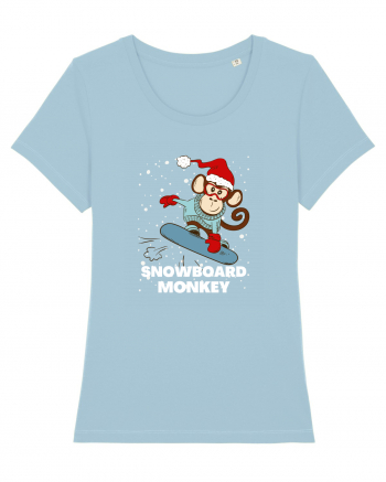 Snowboard Monkey Sky Blue