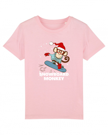 Snowboard Monkey Cotton Pink