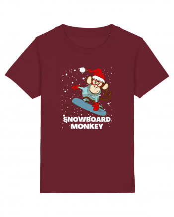 Snowboard Monkey Burgundy