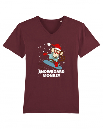 Snowboard Monkey Burgundy