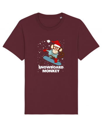 Snowboard Monkey Burgundy