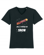 All I Need Is Snow! Snowboard Lover Tricou mânecă scurtă guler V Bărbat Presenter