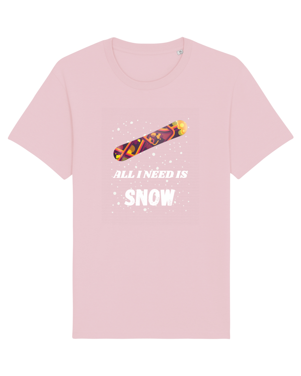 Tricou mânecă scurtă Unisex Rocker Cotton Pink