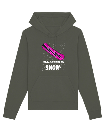 All I Need Is Snow! Snowboard Lover Outfit Khaki