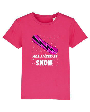 All I Need Is Snow! Snowboard Lover Outfit Raspberry