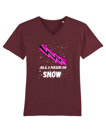 All I Need Is Snow! Snowboard Lover Outfit Burgundy
