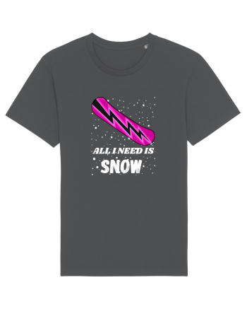 All I Need Is Snow! Snowboard Lover Outfit Anthracite